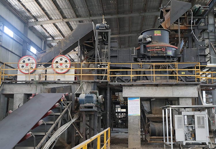 Indonesian River Stone Sand Making Line