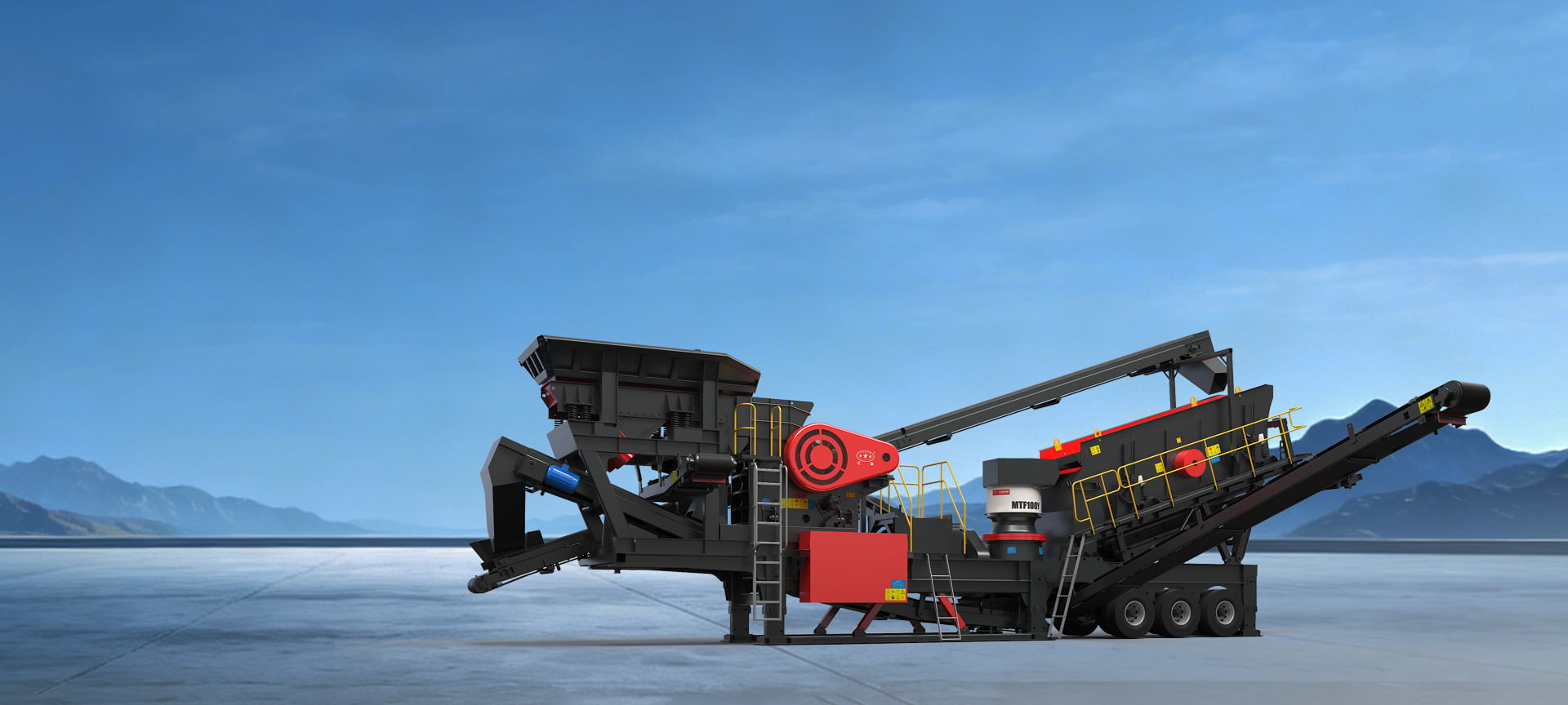 MTF Tire-Mounted Mobile Crushing And Screening Machine