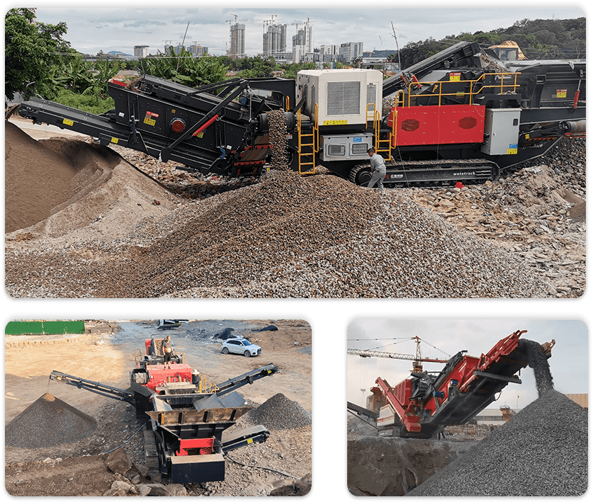 Tracked Mobile Crushing And Screening Machine On-site photos 2