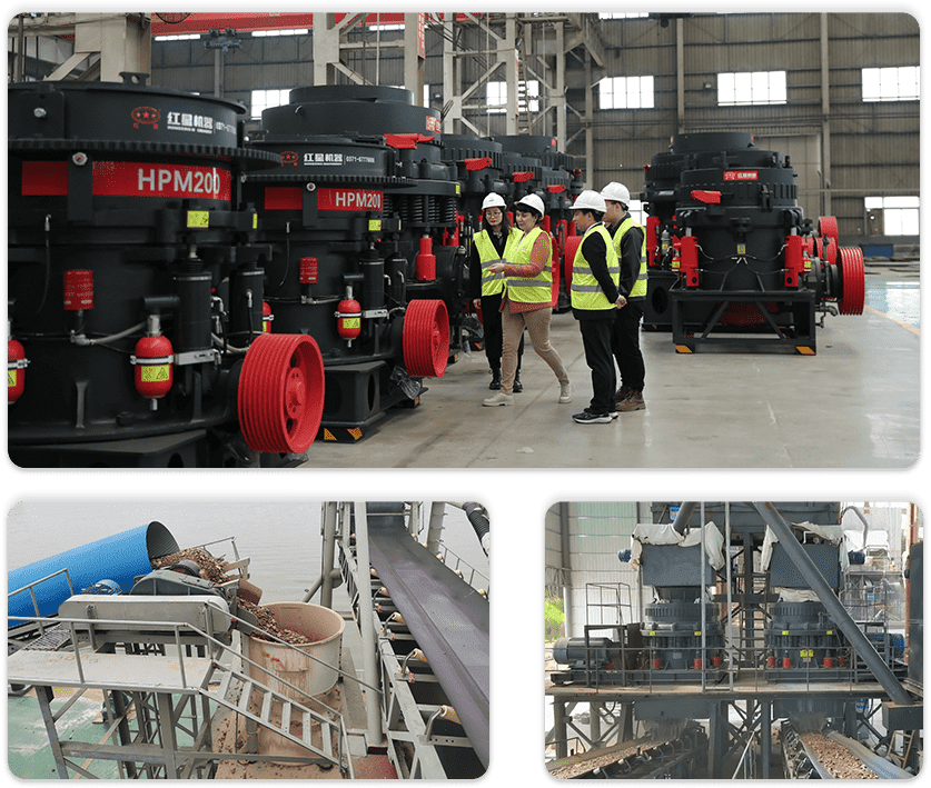 HPM Multi-Cylinder Hydraulic Cone Crusher On-site photos 2